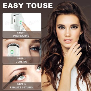 ที่ดัดขนตา ขนตา electric eyelash curler ที่ดัดขนตาไฟฟ้า เครื่องดัดขนตาแบบอุ่น ชาร์จไฟได้อุปกรณ์แต่งหน้าเสริมสวยขนตาติดทน