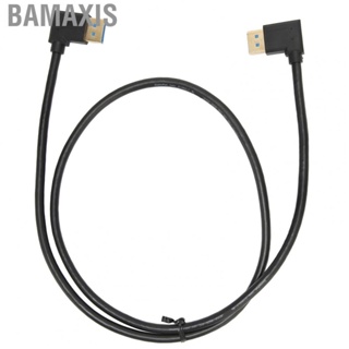 Bamaxis Displayport Cable 1.4 90 Degree Right Angle DP Male To Support 3D Visual Effects Plug and Play for Gaming
