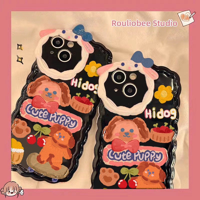 เคสโทรศัพท์มือถือ-ลายภาพวาดสุนัข-กระต่าย-สําหรับ-iphone-13promax-12-11-xr-xs-x-xsmax-6-6plus-7-8plus