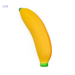 Live ของเล่นบีบสกุชชี่ รูปกล้วย 5 มือ บรรเทาความเครียด สําหรับเด็ก และผู้ใหญ่