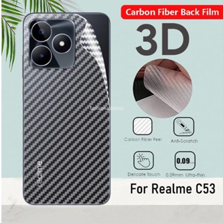 ฟิล์มไฮโดรเจล คาร์บอนไฟเบอร์ ป้องกันรอยขีดข่วน ด้านหลัง สําหรับ Realme C53 C51 C55 Nfc C53Nfc C51Nfc C55Nfc C 53 C 51 C 55 2023
