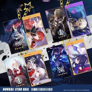 ใหม่ พวงกุญแจ จี้การ์ตูนอนิเมะ Honkai Impact 3 Star Rail Himeko Arlan Seele Clara Dan Heng March 7th Welt Yang Asta Bailu Star สําหรับของขวัญวันเกิด [BL]