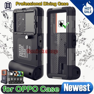 [SHELLBOX] Newest Upgrade Professional Diving Phone Case for OPPO Reno 11/10s/9/8t /7 SE/6/5/4 Pro Plus Casing 15M Underwater Super Waterproof Depth Cover