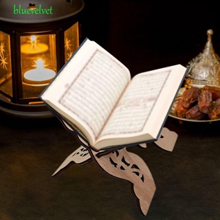 Bluevelvet ชั้นวางหนังสือไม้แกะสลัก Eid Al-Fitr Quran Ramadan อิสลาม มุสลิม