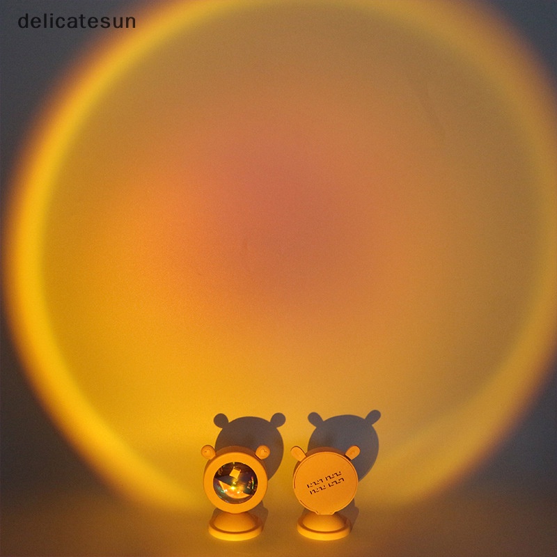 delicatesun-โคมไฟโปรเจคเตอร์-led-rgb-รูปพระอาทิตย์ตก-ขนาดเล็ก-พกพาง่าย-ชาร์จ-usb-สําหรับตกแต่งห้อง