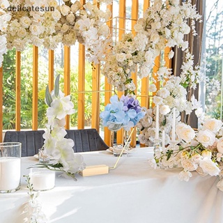 Delicatesun ห่วงโลหะ ลายดอกไม้ พร้อมฐาน สําหรับงานแต่งงาน โต๊ะกลาง ตกแต่ง DIY ดอกไม้ พวงมาลัย บ้าน เครื่องประดับ ดี