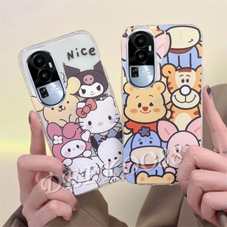 เคสโทรศัพท์มือถือ TPU นิ่ม ปิดด้านหลัง ลายการ์ตูนแมว KT Cat Tiger น่ารัก สีชมพู สําหรับ OPPO Reno10 Pro+ Pro Plus 5G 2023 Reno 10 Reno10Pro+