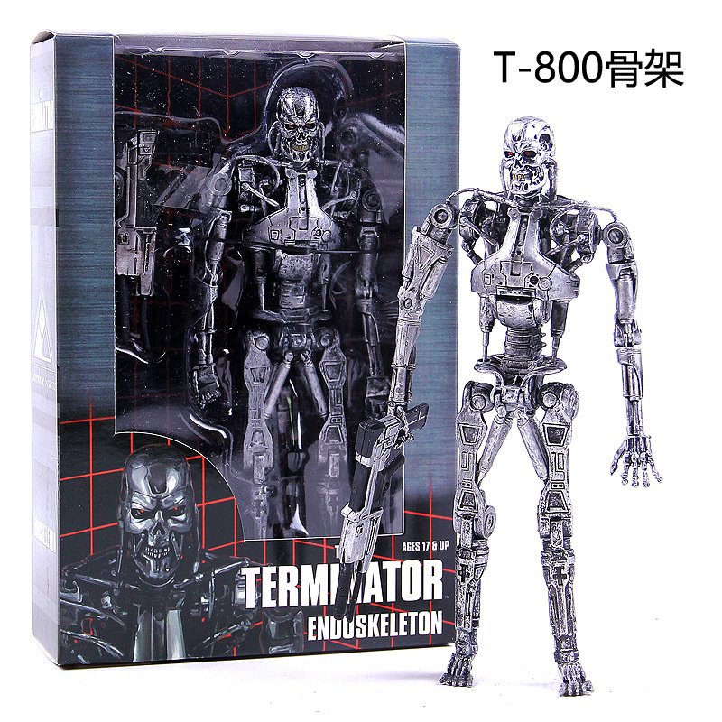 neca-terminator-t800-กล่องโมเดลนักรบโครงกระดูก-t1000