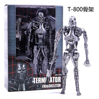 Neca Terminator T800 กล่องโมเดลนักรบโครงกระดูก T1000