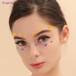 Brightstar สติกเกอร์อายไลเนอร์ รูปผีเสื้อ สําหรับตกแต่งหน้า เทศกาล