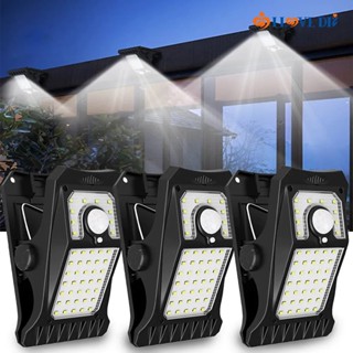 โคมไฟพลังงานแสงอาทิตย์ 45SMD เซนเซอร์จับการเคลื่อนไหว กันน้ํา สะดวก สําหรับติดรั้วสวน กลางแจ้ง