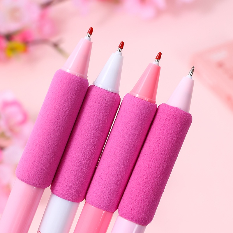 ปากกาเจลซากุระ-สีชมพู-0-5-มม-หัว-st-แบบกดแห้งเร็ว-อุปกรณ์เครื่องเขียนนักเรียน-โรงเรียน-สํานักงาน