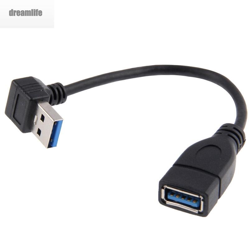 dreamlife-hot-cable-90-degrees-30cm-am-af-power-for-usb-mouse-usb-keyboard-extension-cable