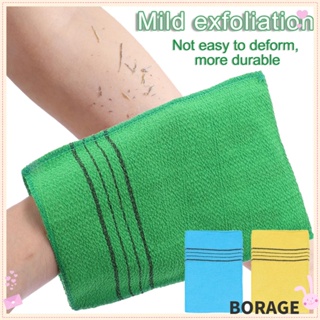 BORAGE 1/3/5/10 pcs Durable Bath Glove Massage Washcloth Exfoliating Bath Towel Smooth Skin Portable Viscose Fiber Extreme Comfort Cleaner Body Rub Shower Scrubber/Multicolor