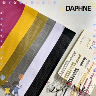 Daphne สติ๊กเกอร์ลายทางหลากสีสไตล์เกาหลีสําหรับตกแต่งสมุดไดอารี่อัลบั้มรูปภาพ