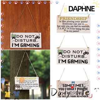 Daphne Do Not Disturb IM ป้ายไม้สําหรับแขวนผนังประตูห้องนอนเด็กชายหญิง