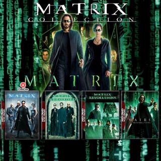 DVD The Matrix เดอะ เมทริคซ์ 1-4 DVD หนังใหม่ มาสเตอร์ เสียงไทย (เสียง ไทย/อังกฤษ | ซับ ไทย/อังกฤษ) หนัง ดีวีดี