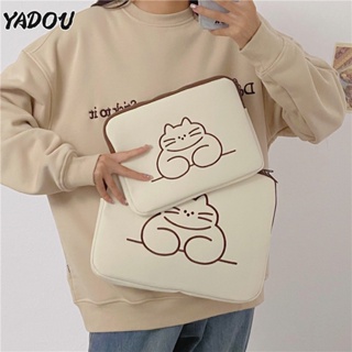 YADOU เวอร์ชั่นเกาหลี กระเป๋าสะพายลายสัตว์น่ารัก 11 นิ้ว 13 นิ้ว เคสไอแพด แท็บเล็ต กระเป๋าคอมพิวเตอร์โน๊ตบุ๊ค