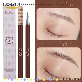 Eutus ดินสอเขียนคิ้ว แบบน้ํา ไม่บาน กันน้ํา สําหรับผู้หญิง 2 ชิ้น