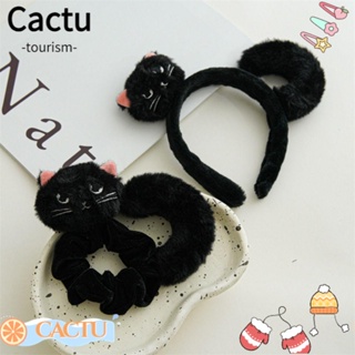 Cactu ที่คาดผมหูแมวน่ารัก เครื่องประดับ สําหรับปาร์ตี้คริสต์มาส ฮาโลวีน