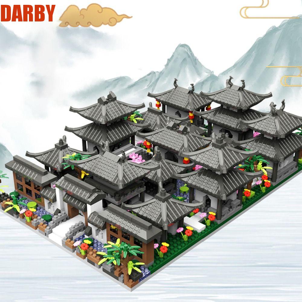 darby-โมเดลบล็อกตัวต่อ-พลาสติก-รูปสวนซูโจว-จีน-3-in-1-ของเล่น-สําหรับผู้ใหญ่