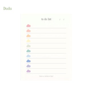 Dudu สมุดจดบันทึกรายสัปดาห์ ขนาดเล็ก 50 แผ่น