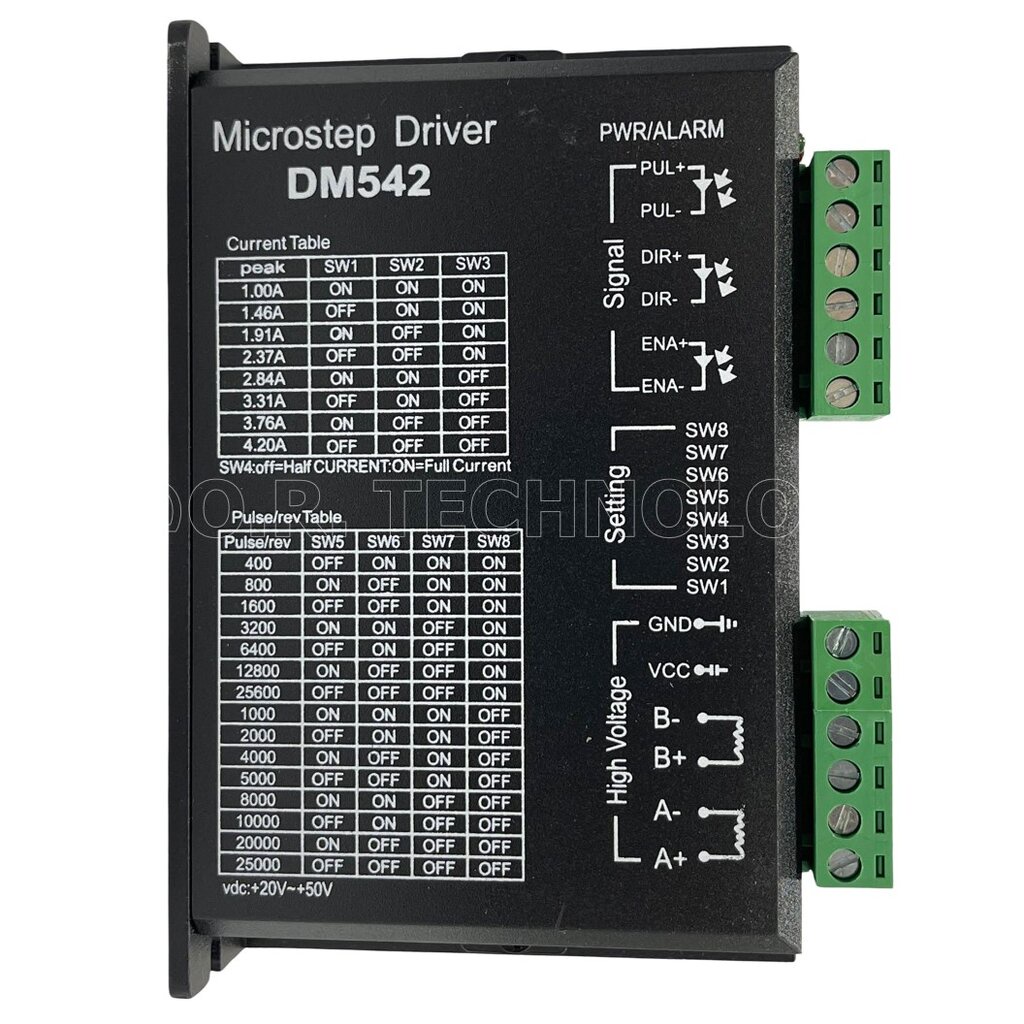 (1ชิ้น) AH012 DM542 โมดูลขับ สเต็ปปิ้งมอเตอร์ Digital Stepper Motor ...