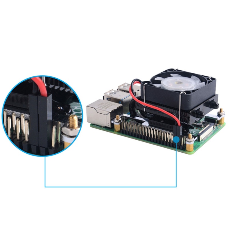 bang-พัดลมระบายความร้อนฮีทซิงค์-rgb-7-สี-สําหรับ-raspberrypi-4-model-b-3b-3-model-b