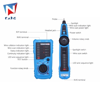 Rj11 RJ45 เครื่องติดตามสายโทรศัพท์ FWT11 ตัวทดสอบสายแลนอีเธอร์เน็ต