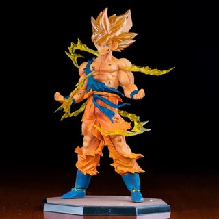 #人偶ตุ๊กตา#七龙珠 โมเดลฟิกเกอร์ Super Saiyan Vegeta Battle Damage Goku Soul Limited ของเล่นสําหรับเด็ก