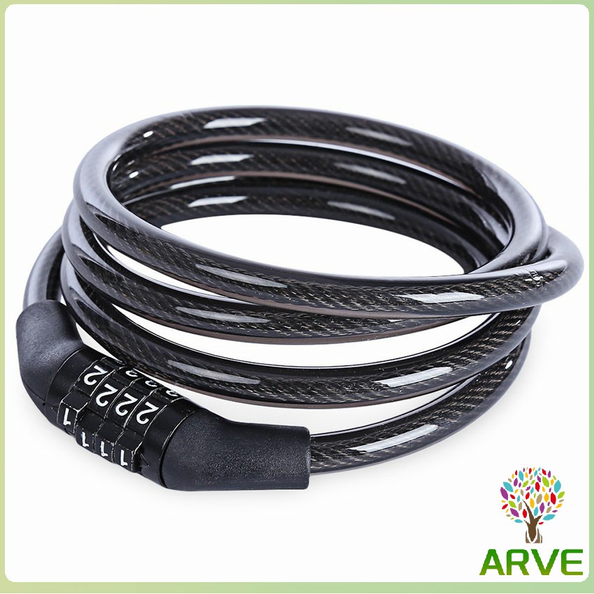 สายล็อคอเนกประสงค์-สายล็อคจักรยาน-สายล็อครหัส-4-ตัว-four-digit-code-lock