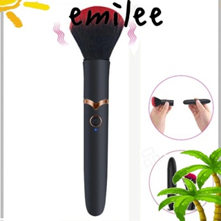 Emilee แปรงแต่งหน้าไฟฟ้า 10 เกียร์ สั่นได้ ชาร์จ USB ปรับได้ สําหรับผู้หญิง