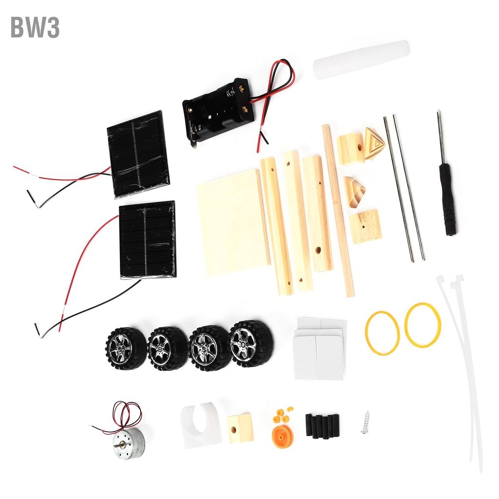 bw3-diy-พลังงานแสงอาทิตย์รถวิทยาศาสตร์การศึกษามอเตอร์ไฟฟ้าประกอบการทดลองวิทยาศาสตร์รถพลังงานแสงอาทิตย์ชุด