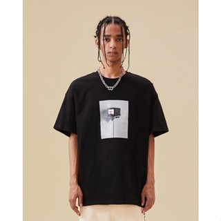 เสื้อยืดแขนสั้น ทรงหลวม พิมพ์ลาย Darkcircle แฟชั่นฤดูร้อน สไตล์สตรีท สําหรับผู้ชาย