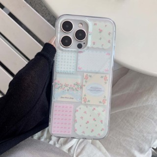 เคสโทรศัพท์มือถือ กันกระแทก ลายดอกไม้น่ารัก เรียบง่าย สําหรับ iPhone 11 14ProMax 13PROMAX 12PROMAX