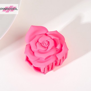 Pinkcool กิ๊บติดผม รูปปู ดอกกุหลาบ สีพื้น แฟชั่นสําหรับผู้หญิง