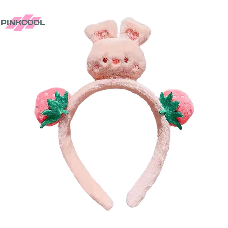 pinkcool-ที่คาดผมแฟชั่น-หูกระต่าย-หมี-ขนาดใหญ่-สีชมพูน่ารัก-เครื่องประดับ-สําหรับผู้หญิง