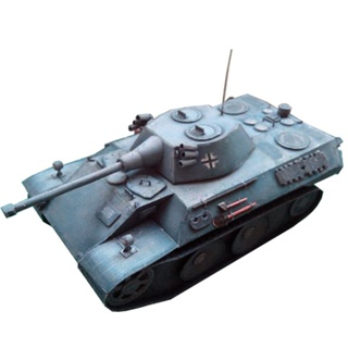 โมเดลรถถังกระดาษ ลายเสือดาว แฮนด์เมด DIY 1:35 VK1602