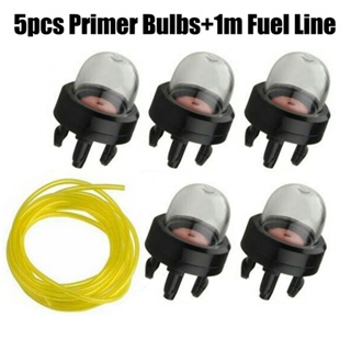 Primer Bulbs 22mm Width 5pcs Plastic 1m 2.5mm Inner Diameter Fuel Line