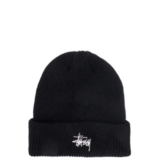 Stussy Basic หมวกบีนนี่ สีดํา