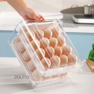 [Dolity2] กล่องเก็บไข่ ในตู้เย็น ประหยัดพื้นที่ สําหรับตู้กับข้าว
