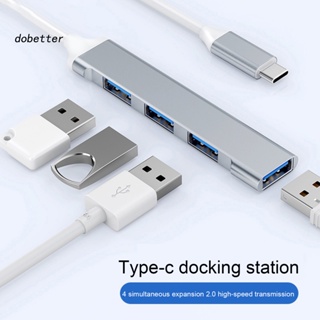 &lt;Dobetter&gt; อะแดปเตอร์ฮับแยก 4 พอร์ต USB30 Type-C 30 ความเร็วสูง แบบพกพา อุปกรณ์เสริม สําหรับคอมพิวเตอร์