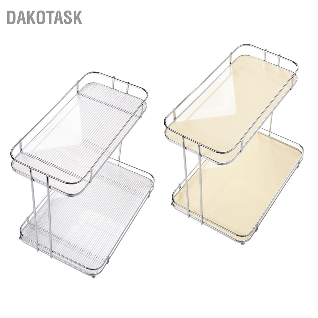 dakotask-ชั้นเก็บของตั้งโต๊ะเหล็กอะคริลิก-2-ชั้นหนามัลติฟังก์ชั่เคาน์เตอร์ชั้นวางออแกไนเซอร์สำหรับห้องนอนห้องครัวห้องน้ำ