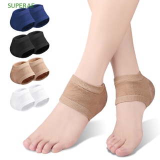 Superaf เจลซิลิโคน ป้องกันส้นเท้า แผ่นรองส้นเท้า ถ้วยรองฝ่าเท้า ซัพพอร์ตเท้า ดูแลผิว ซ่อมแซมเบาะ ถุงเท้าครึ่งหลา ขายดี