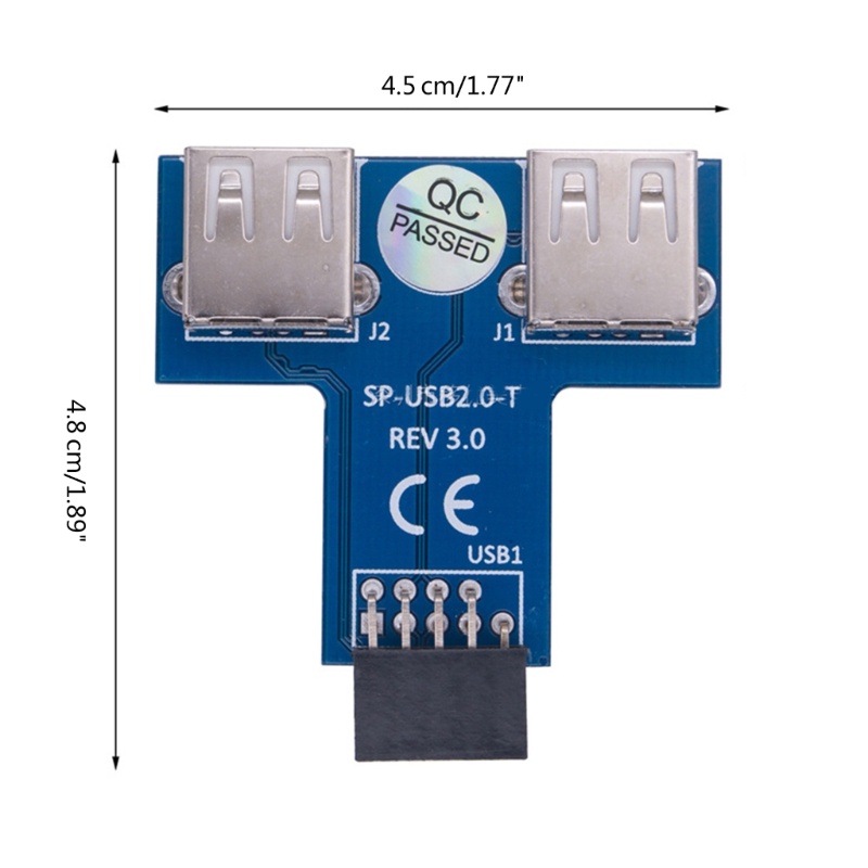 ev-อะแดปเตอร์การ์ดขยาย-usb-9pin-ตัวเมีย-1-เป็น-2-ตัวเมีย-usb-2-0