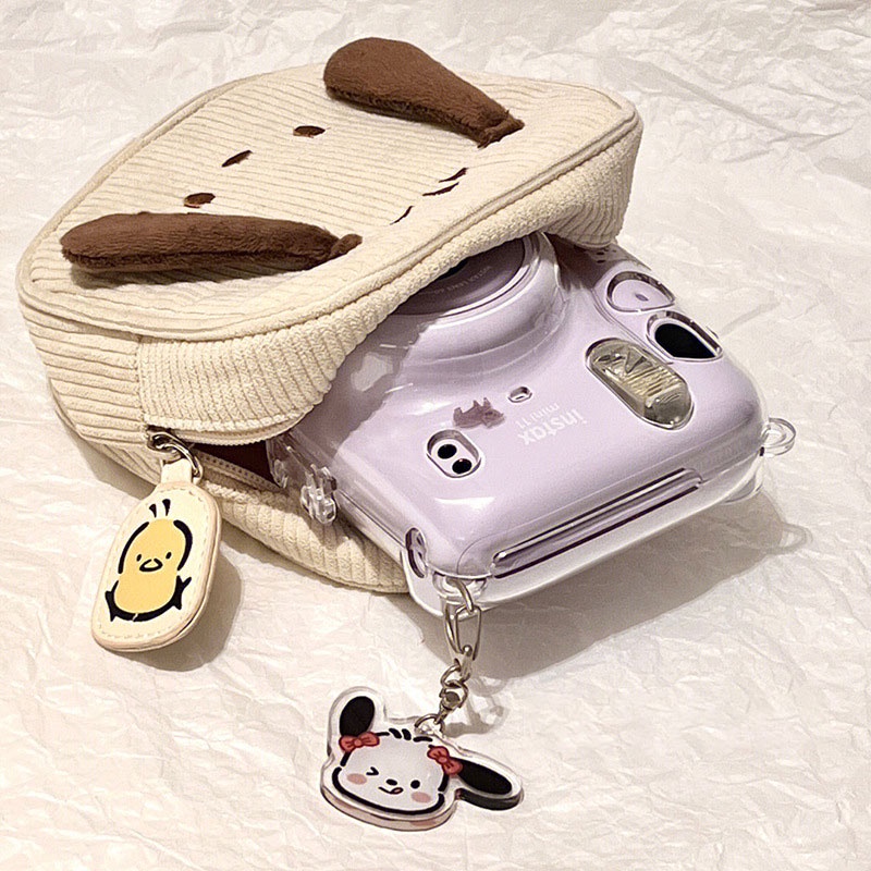 taidu-ใหม่-กระเป๋าผ้าลูกฟูกลายการ์ตูนญี่ปุ่น-pacha-dog-กระเป๋าเครื่องสำอางพกพาเดินทาง-จัดเก็บอุปกรณ์อาบน้ำ