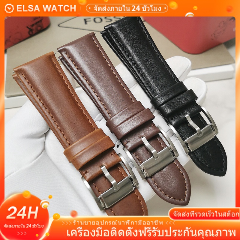 fossil-สายนาฬิกาข้อมือ-หนังแท้-26-มม-ถอดง่าย-อุปกรณ์เสริม-สําหรับนาฬิกาข้อมือทั่วไป-bq2215-bq2216-bq2270