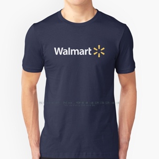 AABเสื้อยืดผ้าฝ้ายพรีเมี่ยม เสื้อยืด ผ้าฝ้ายแท้ 100% พิมพ์ลายโลโก้ Walmart Walmart Employee แคชเชียร์