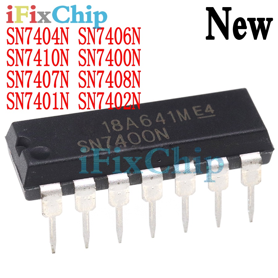 วงจรรวม SN7400N SN7400 DIP14 SN7408N SN7408 SN7407N SN7407 SN7401N ...