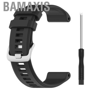 Bamaxis Replacement Strap Compatible for Garmin Descent G1/Forerunner 745/Forerunner 945/Forerunner 935/Approach S62  Bands with Stainless Steel Buckle